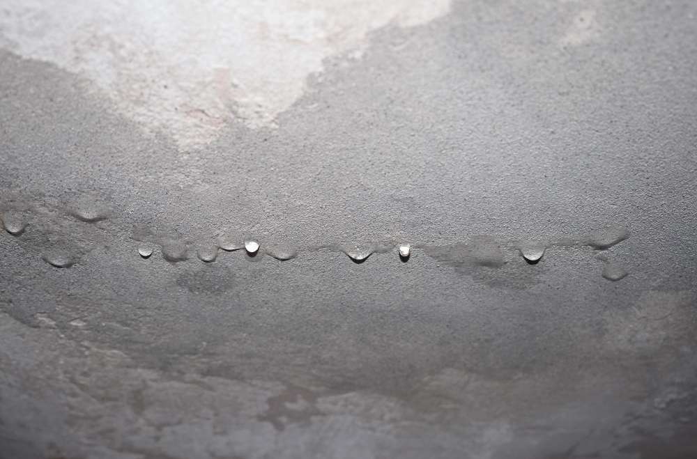 mur avec fuite